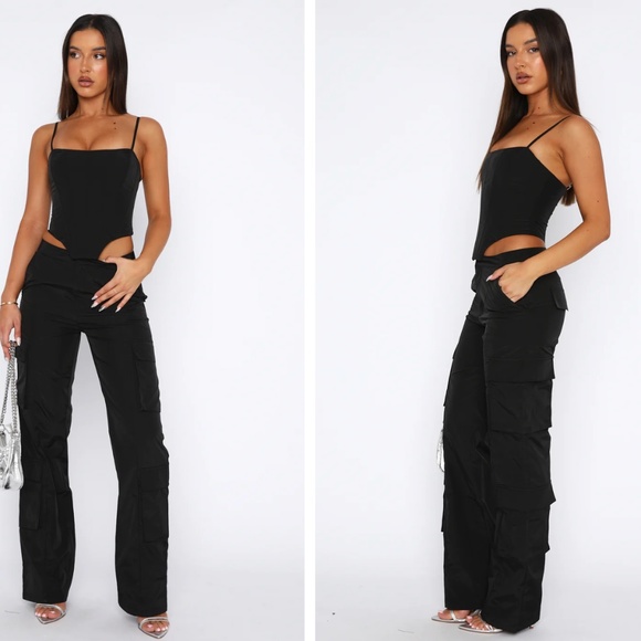 White Fox Boutique Pants - NWT WHITE FOX BOUTIQUE SOUND THE ALARM PANTS